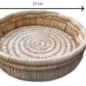 Rieten dienblad - 27 cm