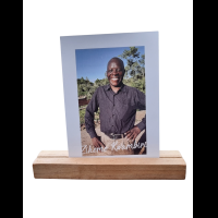 Handgemaakte houten fotohouder - groot zonder tekst