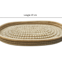 Ovale gevlochten decoratieschaal