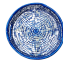 Rond gevlochten dienblad